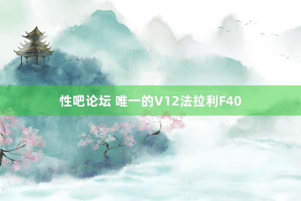 性吧论坛 唯一的V12法拉利F40