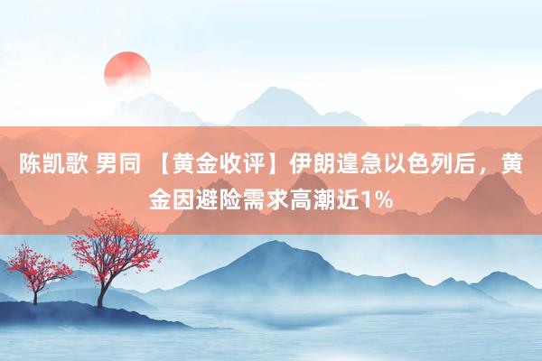 陈凯歌 男同 【黄金收评】伊朗遑急以色列后，黄金因避险需求高潮近1%