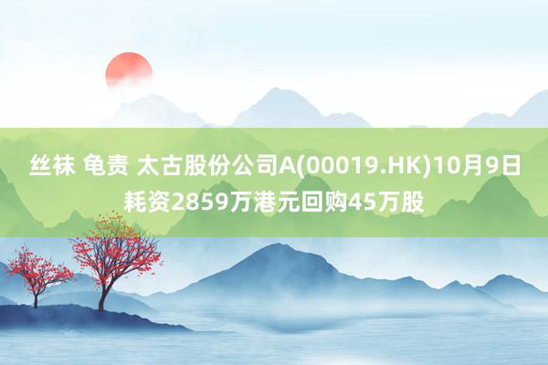 丝袜 龟责 太古股份公司A(00019.HK)10月9日耗资2859万港元回购45万股