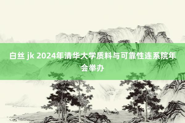 白丝 jk 2024年清华大学质料与可靠性连系院年会举办