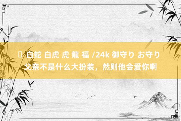 ✨白蛇 白虎 虎 龍 福 /24k 御守り お守り 父亲不是什么大扮装，然则他会爱你啊