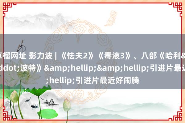 草榴网址 影力波 | 《怯夫2》《毒液3》、八部《哈利&middot;波特》&hellip;&hellip;引进片最近好闹腾