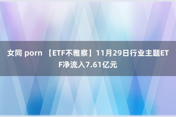 女同 porn 【ETF不雅察】11月29日行业主题ETF净流入7.61亿元