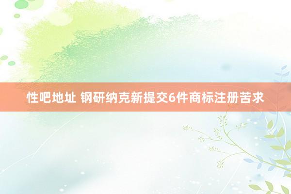 性吧地址 钢研纳克新提交6件商标注册苦求