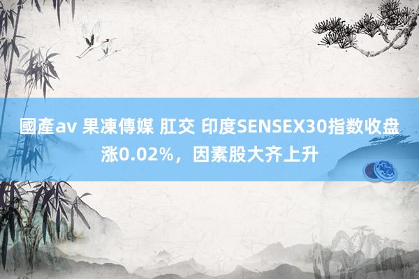 國產av 果凍傳媒 肛交 印度SENSEX30指数收盘涨0.02%，因素股大齐上升