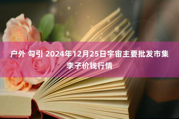 户外 勾引 2024年12月25日宇宙主要批发市集李子价钱行情